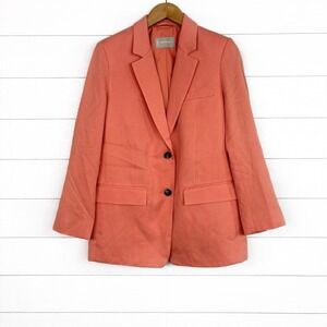 Everlane Oversized Blazer Coral Jacket 4 Tencel Lyocell Cotton Professional